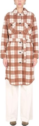 Woolrich Trenchcoat - Dames - Trenchcoats - Bruin - S - Wol - Jassen