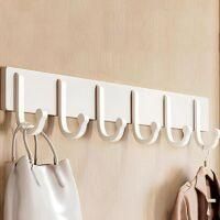OEM Perchero De Pared Con Ganchos De Estilo R&uacute;stico Para Colgar Ropa, Soporte De Gancho De Aleaci&oacute;n De Aluminio (blanco, 45,7 Cm / 17,9 Pulgadas). - Crezu