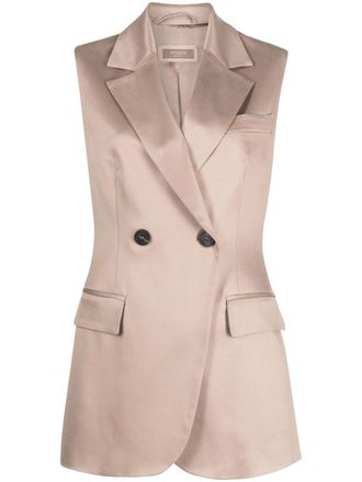 PESERICO Gilet doppiopetto - Toni neutri
