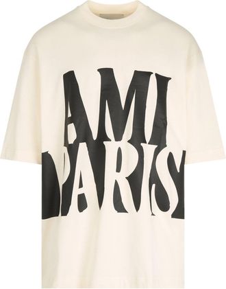 Ami OVERSIZE AMI PARIS T SHIRT Size: XS, colour: CREAM