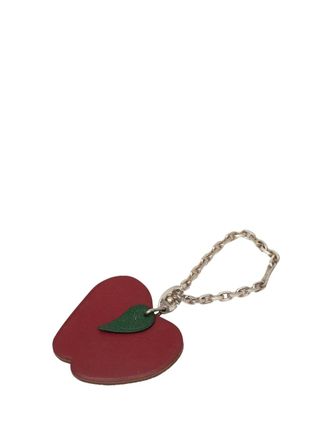 Herm&egrave;s 2000-2015 Leather Apple Bag Charm key chain - women - Calf Leather/Leather - One Size - Green