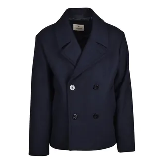 Jack & Jones Hombre, Abrigos, Azul, Talla: L
