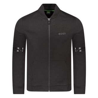 HUGO BOSS Hugo, Zip-throughs, male, Black, Size: 2XL Felpa