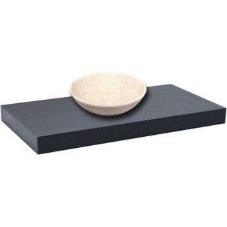 Puma Naturel Lavabo senza vasca Naturel Dolce 180x8x50 cm nero opaco DO18050BL
