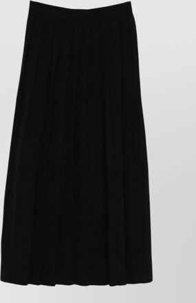 Lisa Yang cashmere high-rise pleated midi skirt