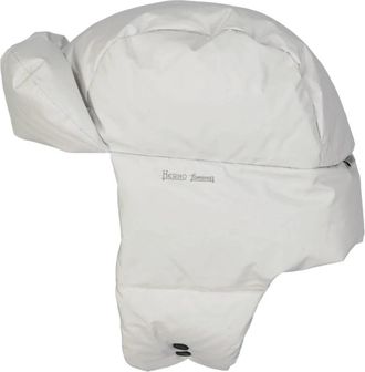 Herno Gewatteerde Hoed - unisex - Hoeden - Wit - M - Leer - Accessoires