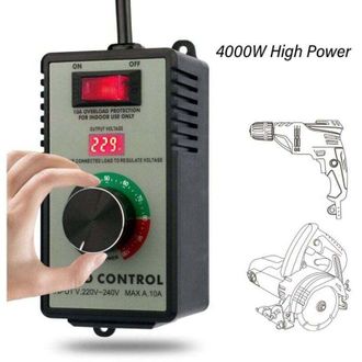 OEM Controlador De Velocidad, Controlador Electr&oacute;nico Con Pantalla Digital, Adecuado Para Taladro Manual/pulidora/ventilador, Interruptor De Control De Ve