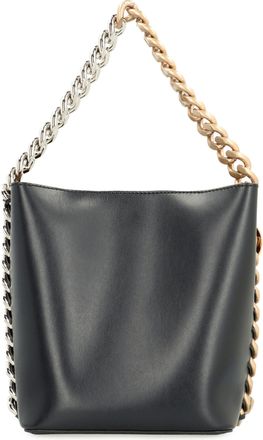 Stella McCartney Womens Frayme Bucket Bag Black Polyamide