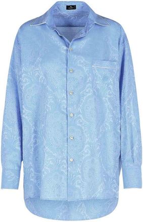Etro Light Blue Cotton Shirt