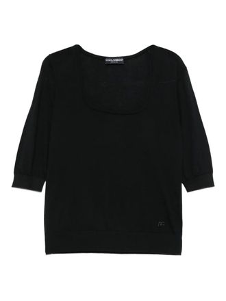 Dolce & Gabbana cashmere sweater - women - Cashmere - 42 - Black