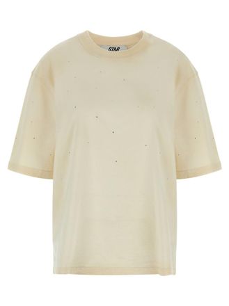 Golden Goose Beige Crystal t-shirt