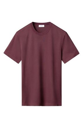 Eton Texture Cotton T-Shirt in Dark Purple at Nordstrom, Size Xx-Large