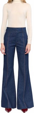 Christy Lynn Rowen Denim Pant In Dark Indigo