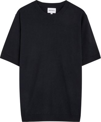 Norse Projects Rhys Linen-blend T-shirt - Navy - XL