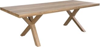 Rendez-Vous Déco Mesa de jardín de 240 cm en madera de teca maciza