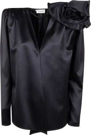 Magda Butrym Overhemden, Dames, Zwart, S, Bluzka Blouse