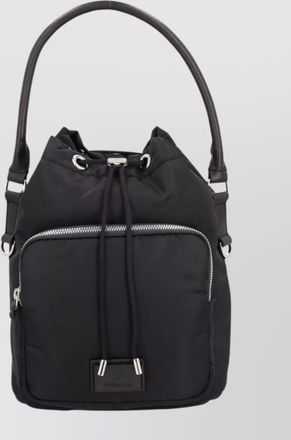 Premiata modern bucket bag featuring zip pocket