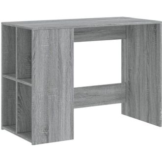 vidaXL Desk Grey Sonoma 102x50x75 cm Engineered Wood Vidaxl
