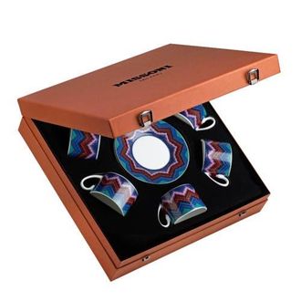 Missoni Tea Cup & Saucer Set Of 6 In Luxury Box in Multicolor 1 at Nordstrom