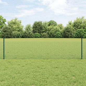 Berkfield Home Welded Wire Fence with 22 U Posts Green 0.5x50 m Steel