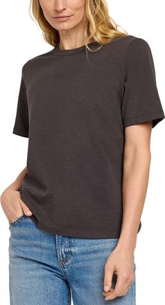 Faherty Sunwashed T-Shirt Women Washed Black Organic Cotton Crew Neck JDM2787