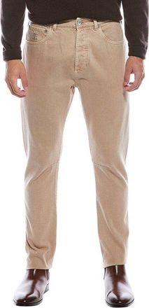 Brunello Cucinelli Mens Desert Casual Straight Leg Pants, Size 54