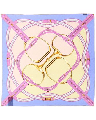 Gucci Gg Jacquard Silk Scarf
