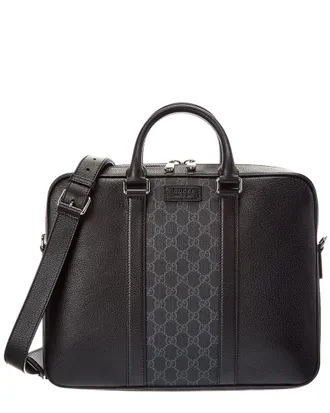Gucci Canvas & Leather Briefcase