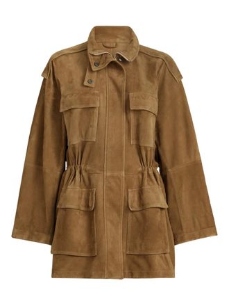 Brunello Cucinelli Giacca con bottoni a pressione - Marrone