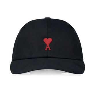 Ami De Coeur Borduur Cap - Heren - Petten - Zwart - ONE Size - Nylon - Accessoires