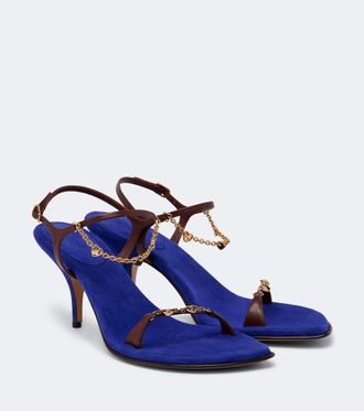 Chlo&eacute; Chlo&eacute; Sandalias de piel adornadas