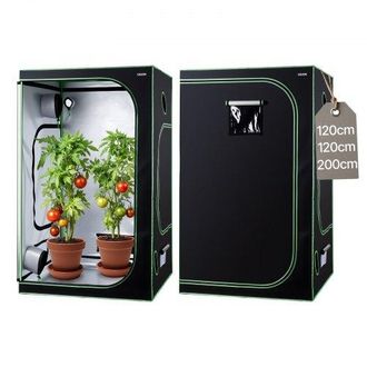 OEM Armario De Cultivo Interior 120x120x200 Cm, Carpa De Cultivo Con Ventana De Observaci&oacute;n, Bandeja De Suelo Y Cremallera, Mylar 600d De Alta Reflectanci