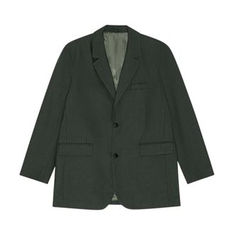 Les Deux Visgraat Blazer - Heren - Jassen - Groen - Maat: L Viscose