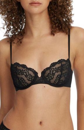 Skarlett Blue Impress Balconette Underwire Bra in Black at Nordstrom, Size 38B