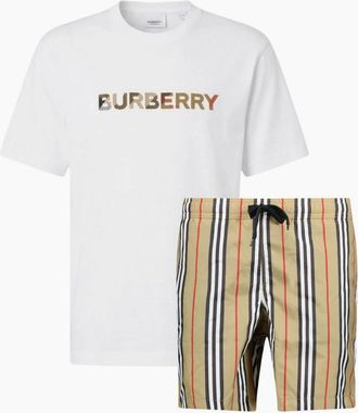 Burberry Mens Burberry Check Print Shorts Set - Size: 32/33/34/35