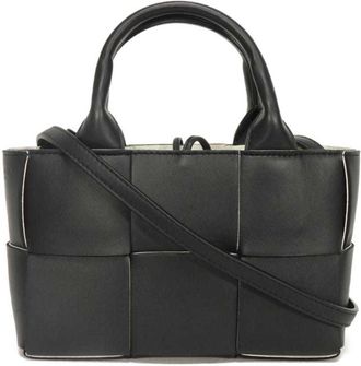 Bottega Veneta Black Intrecciato Tote Bag (Pre-Owned)