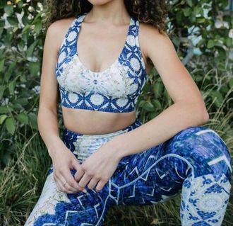 Wolven Threads Reverie Racerback Bra In Multi