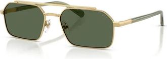 Vogue Eyewear Aviator Zonnebril - Heren - Zonnebrillen - Geel - 57 MM - Accessoires