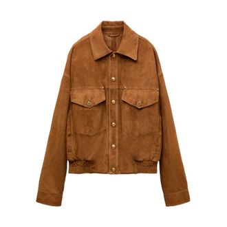 Versace Su&egrave;de Blouson - Heren - Jassen - Bruin - Maat: 2XL Su&egrave;de