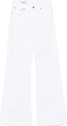 Dondup Amber Wijde Jeans - Dames - Loose Fit Jeans - Wit - W28 - Katoen - Jeans