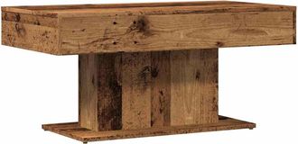 vidaXL Mesa De Centro De Madera Antigua, 96x50x45 Cm, Madera De Ingenier&iacute;a Vidaxl