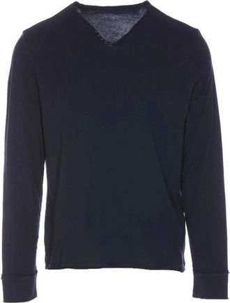 Zadig&Voltaire Hoodies & sweatvesten, Heren, Zwart, M, Monastir Henley T-shirt