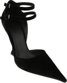 Ferragamo Vidya Suede Wedge Pump in Black at Nordstrom Rack, Size 6.5