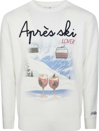 MC2 Saint Barth Heron Print Apr&egrave;s Drink Lover Scenic Knit Sweater