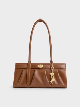 Charles & Keith Isolde Belted Ruched Shoulder Bag
