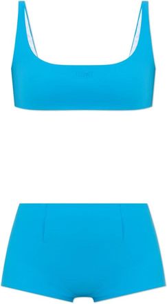 Maison Margiela Tweedelig badpak - Dames - Bikinis - Blauw - XS - Tweed - Badmode