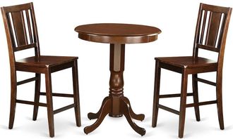East West Furniture 3 Pcpub Table set-pub Table and 2 dinette Chairs