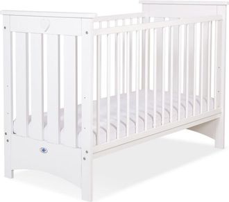 OEM Cuna De Madera 120x60cm Lorenzo Iii Blanca, Con Protectores De Mordedores