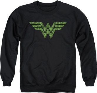 Gildan Wonder Woman St. Patrick&acute;s Day Shamrock Logo Adult Crewneck Sweatshirt