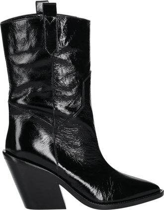 Iro Mazola Enkellaarsjes - Dames - Cowboylaarzen - Zwart - 36 EU - Leer - Schoenen